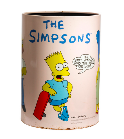 Simpsons Wastepaper basket 