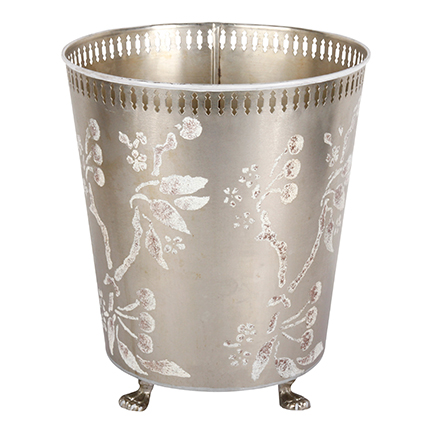 Silver Decorative Luxury Waste Paper Bin 