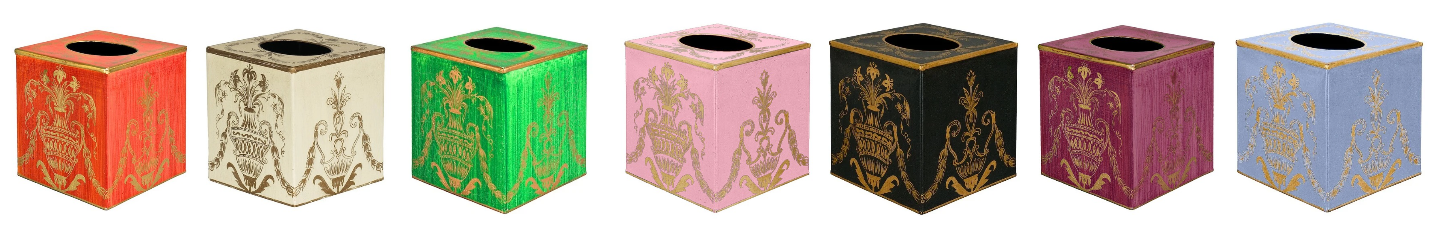 festoon tissue box cover for elegant interiors