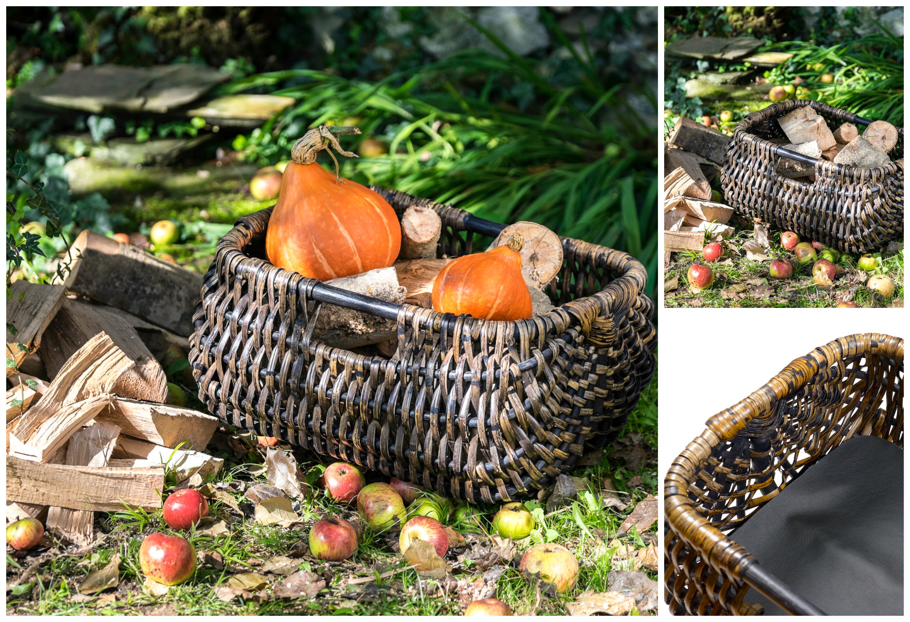 Natural Wicker Waste Paper Bins and Baskets